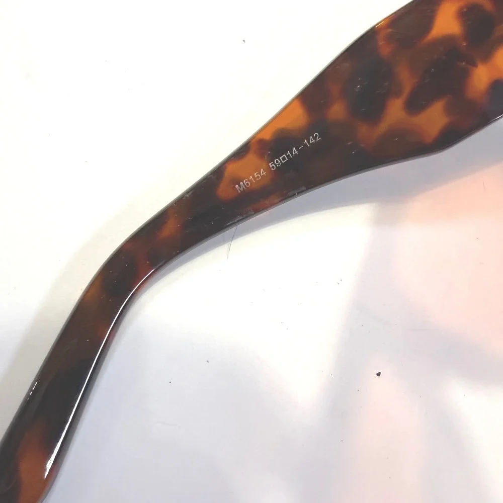 Oversized Tortoise Aviator Sunglasses Orange Tinted Lens Flat Top